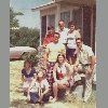Family of John Frank and Elizabeth Kent, taken in Choctaw, Oklahoma in the early 1970's. Names in photo from top to bottom: John Frank, Elizabeth Taylor, William Frank, John Robert, Gordon David, Ramona Elizabeth, Gladys Faye and Katherine Ann.